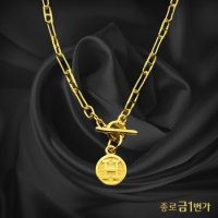 여자 순금 목걸이 H클립 24K 26.25g