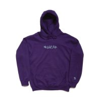 더 콰이엇 라이프  HORIZON SCRIPT EMBROIDERED HOOD -PURPLE