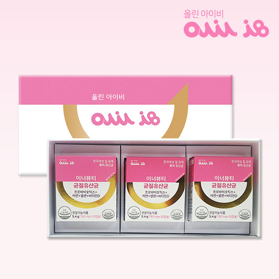[<b>올린아이비</b>] 이너뷰티 균질유산균 선물세트(3개월분)