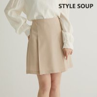 숲 SOUP 핀턱 A라인 스커트 SY3TRF1