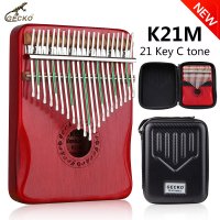 GECKO 칼림바 21 키 마호가니 엄지 피아노 악기 아프리카 손가락 피아노 악기 K21M