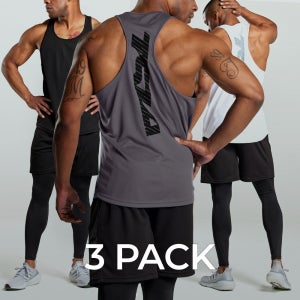 테슬라 남성 머슬핏 짐웨어 망고나시 3팩 TM-MTN30