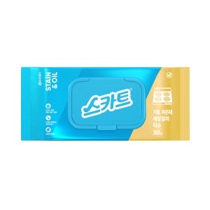 [롯데백화점] 유한킴벌리 스카트 기름, 찌든때 세정 티슈 30매 LE1209169218