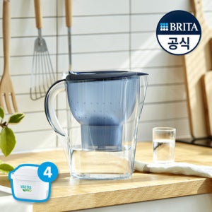 브리타 정수기 마렐라XL 3.5L 블루 + 총필터 4입