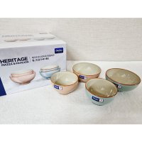 DENBY 덴비 헤리티지 피아자&파빌리온 밥공기 국공기 4P 세트 밥그릇 국그릇  4개