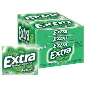 엑스트라 스피어민트 츄잉껌 10개 Extra Spearmint Chewing Gum