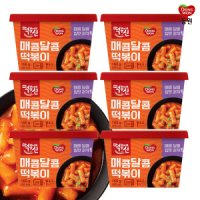 동원에프앤비 동원 매콤달콤 컵떡볶이 160g x 6개 간식 분식