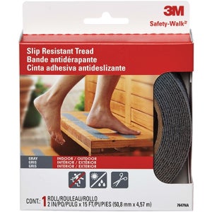 7647NA 미끄럼방지 테이프 실내외겸용 (회색/5.08cm X 4.57m)