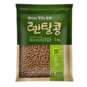 갈색 렌틸콩 2kg 렌즈콩