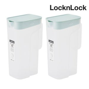 락앤락 한손에착 물통 2.1L 민트 1+1 물병 냉장고 보틀 카페 투명 가정용 업소용 식당 TOP_HAP818MITs2