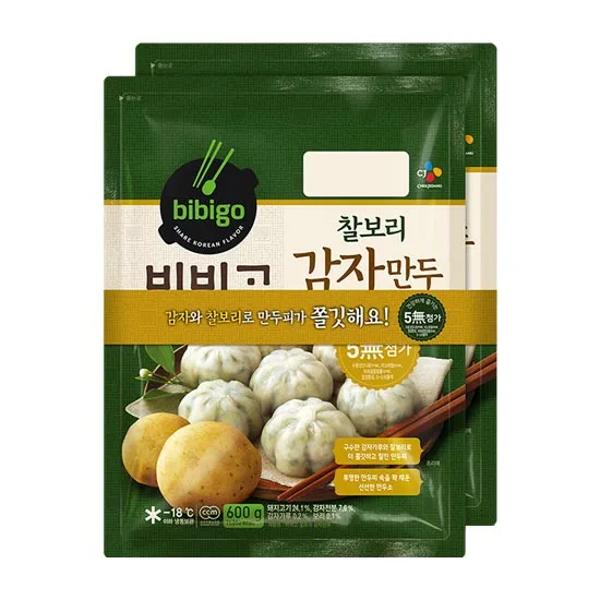 비비고 찰보리 감자만두, 6개, 600g