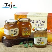 롯데마트 제주푸드 제주 과실차세트 5호 유자차 뎅유지차 레몬차 각 300g