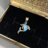 Blue Dolphin 925silver pendant