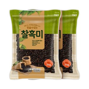 국산 찰흑미 4kg (2kgx2봉)