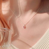 실버925 이태리체인 오로라빛 팬던트 은목걸이 aurora necklace