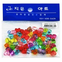 아크릴투명비즈 하트12mm