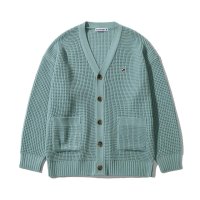 WAFFLE KNIT CARDIGAN