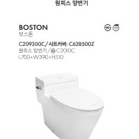 아메리칸스탠다드 보스톤 BOSTON 원피스 양변기 슬로우시트포함 C209300C C632500Z