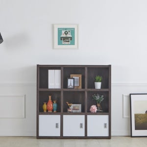 에리카 3단 1200 도어형 책장 SJ