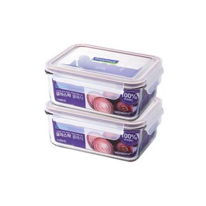 글라스락 클래식 퍼플에디션 직사각 1100ml 2조 FTRS410B95_2SET