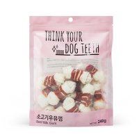 THINK YOUR DOG TEETH 소고기 딩고 우유껌 15P