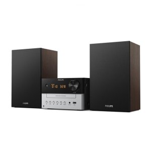 필립스 블루투스 오디오 시스템  블랙 + 실버  TAM3205