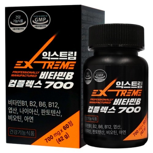 <b>익스트림</b> 비타민B 컴플렉스 700 42g  60정  1개