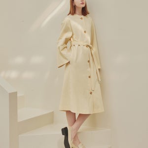 [에이리프] london 2 way non collar outer dress_CREAM A2202OP052