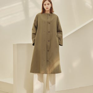 [에이리프] london 2 way non collar outer dress_KHAKI A2202OP053
