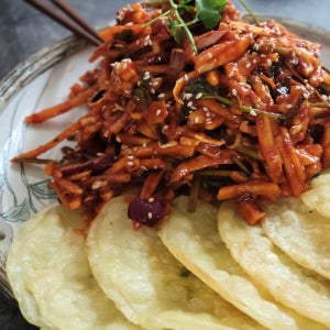 2~3인셋트🦑반고개무침회와 납작만두🦑 초간단 밀키트, 착한반고개무침회