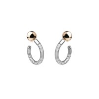 퍼스널 C O TEXTURE COMBI EARRING