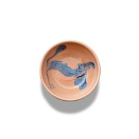 [본 에나멜웨어] NEW MARBLE Bowl 16cm Peach 코럴 QL2ZJQBR47 MABW1609