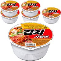 농심 김치 사발면 소컵 86g  6개