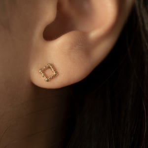 14k 버블 스터드 귀걸이, 소뉴