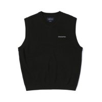 디스이즈네버댓 T 로고 니트 베스트 T-Logo Knit Vest (Black)