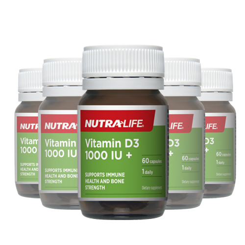 뉴트라라이프 <b>비타민D3</b> 1000IU+ 60캡슐 6개