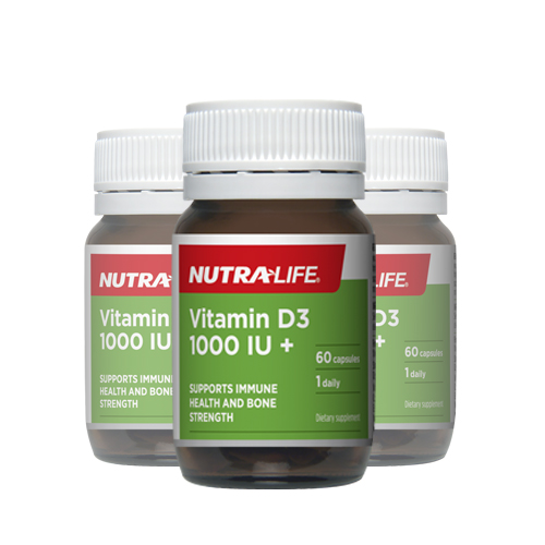 뉴트라라이프 <b>비타민D3</b> 1000IU+ 60캡슐 3개