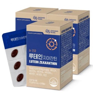 대상웰라이프 루테인 지아잔틴 500mg×90캡슐 눈 건강 영양보충 지친눈 눈노화 눈영양