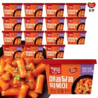 동원에프앤비 동원 매콤달콤 컵떡볶이 160g x 16개 간식 분식