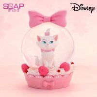 SoapStudio 디즈니 고양이 마리 사쿠라 크리스탈볼 핸드메이드 키덜트 피규어 워터볼