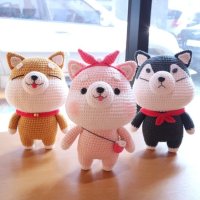 코바늘 DIY 패키지 인형뜨기 소품 태교 동물 강아지 모찌독 손뜨개 인형