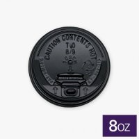 8oz 개폐형 핫컵리드(블랙)(1,000개)