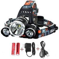 UVER Best Rechargeable headlamp, 20000 LM IMPROVED Cree LED 4 Modes 18