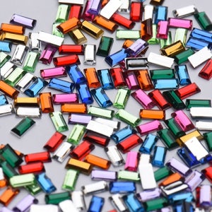 데코 네일 파츠 스톤직사각 1.5x3mm 15종 (선택)