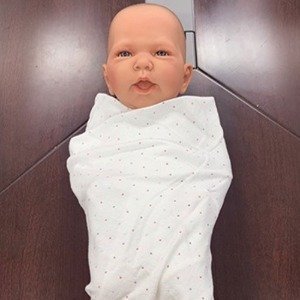신생아모형 산부인과 아기모형 인체교육용품 여자 1.3kg