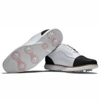 풋조이 여성 골프화 Traditions Cap Toe Golf Shoes 2022 방수 화이트 블랙