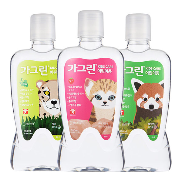 라르트 무알콜 충치예방 어린이가글 구강청결제 푸카가글 사과향 300ml 3개