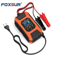 퍽셔충전기 전기차 급속 충전기 크라우드 점프 스타터 FOXSUR 차량용 배터리 12V 7 Amp 단계 자동 스마트