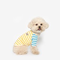 투스투스 강아지 나그랑 컬러블럭 티셔츠