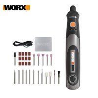 Worx 4V 로타리 도구 무선 미니 조각 연삭 연마 기계 Rechargerable USB 충전기 가변 속도 전동 공구 WX750